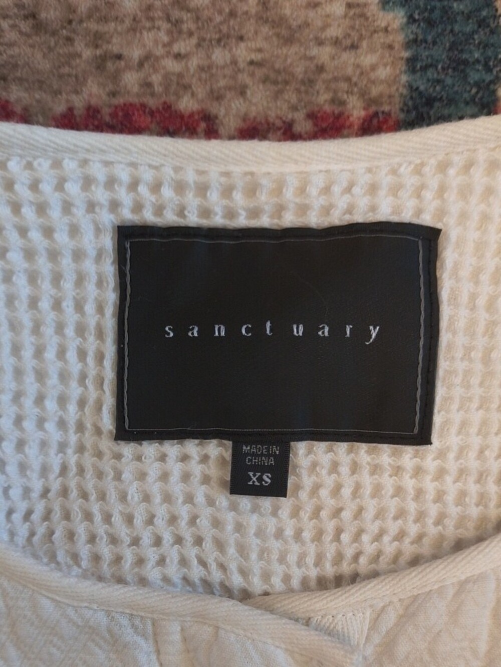 Sanctuary White Textured Pocket Blazer - Picture 2 of 6